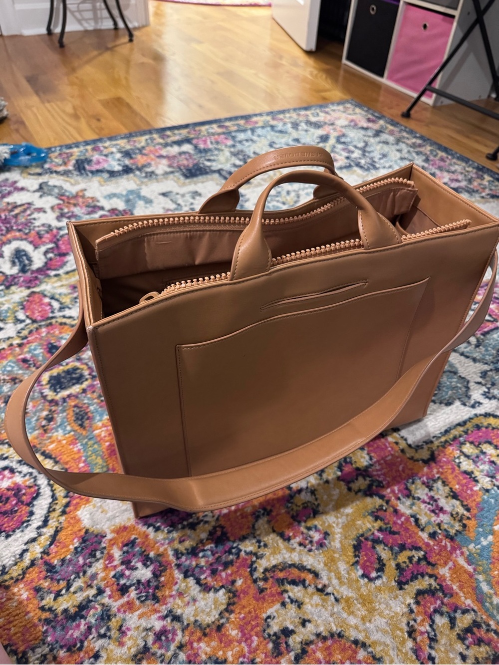 Dagne Dover Large Daily Tote in Pinto - Picture 2 of 5